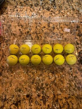 Titleist Bright Yellow Practice Golf Balls - Set of 12